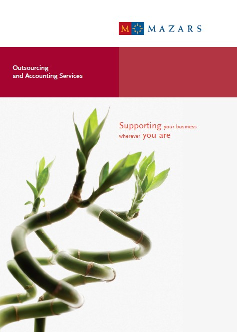 Mazars outsourcing brochure cover